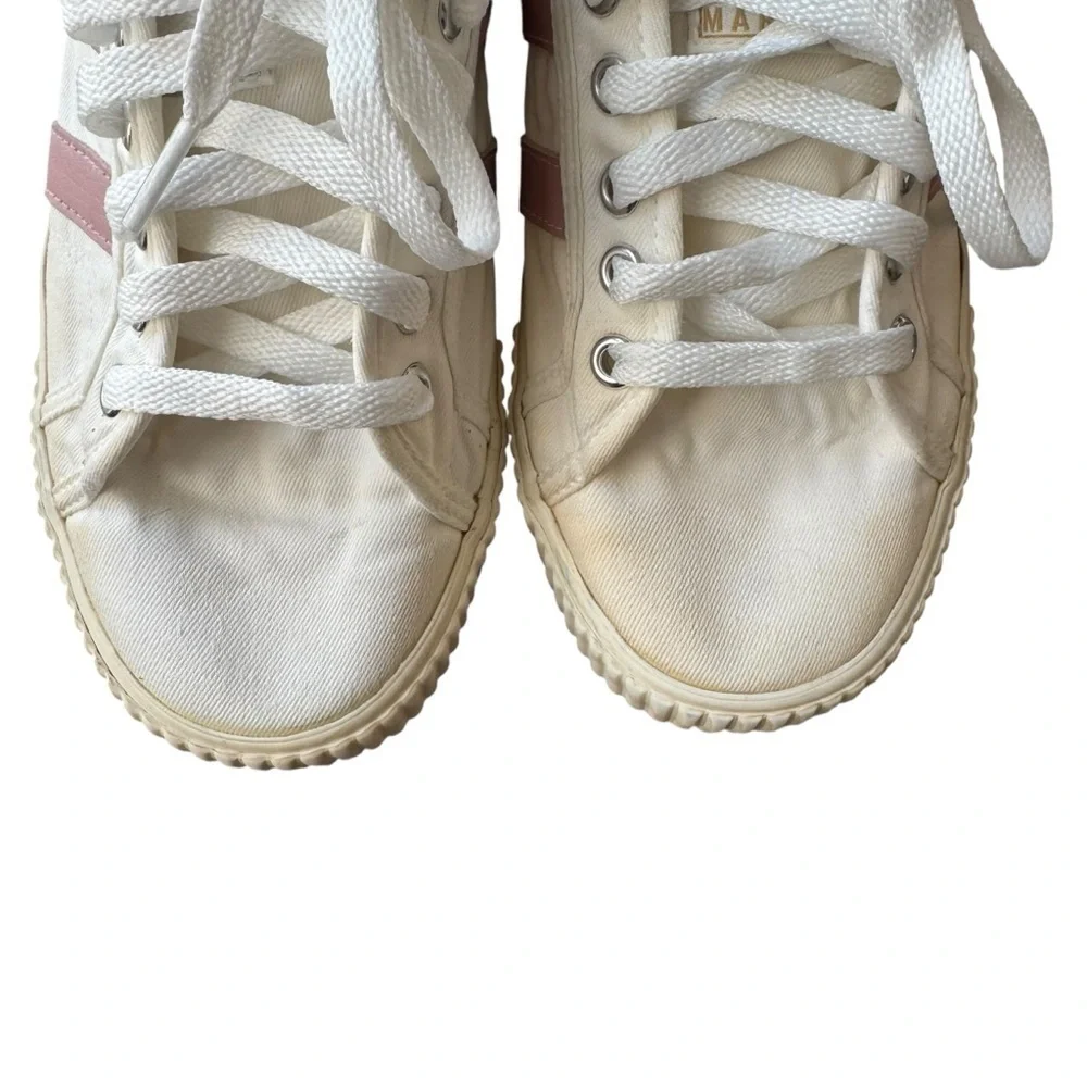 Gola - Mark Cox Tennis Sneakers White & Pink Sz 7.5